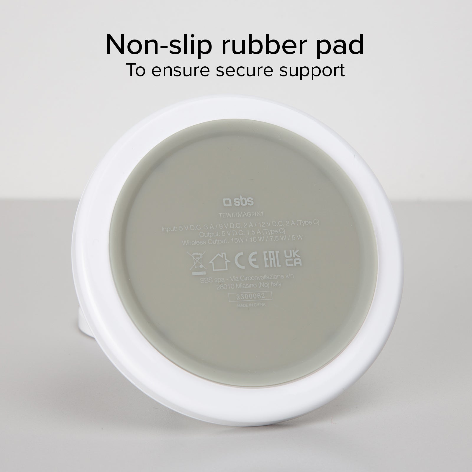 Stazione ricarica wireless 2 in 1 per iPhone, Android, AirPods, auricolari TWS