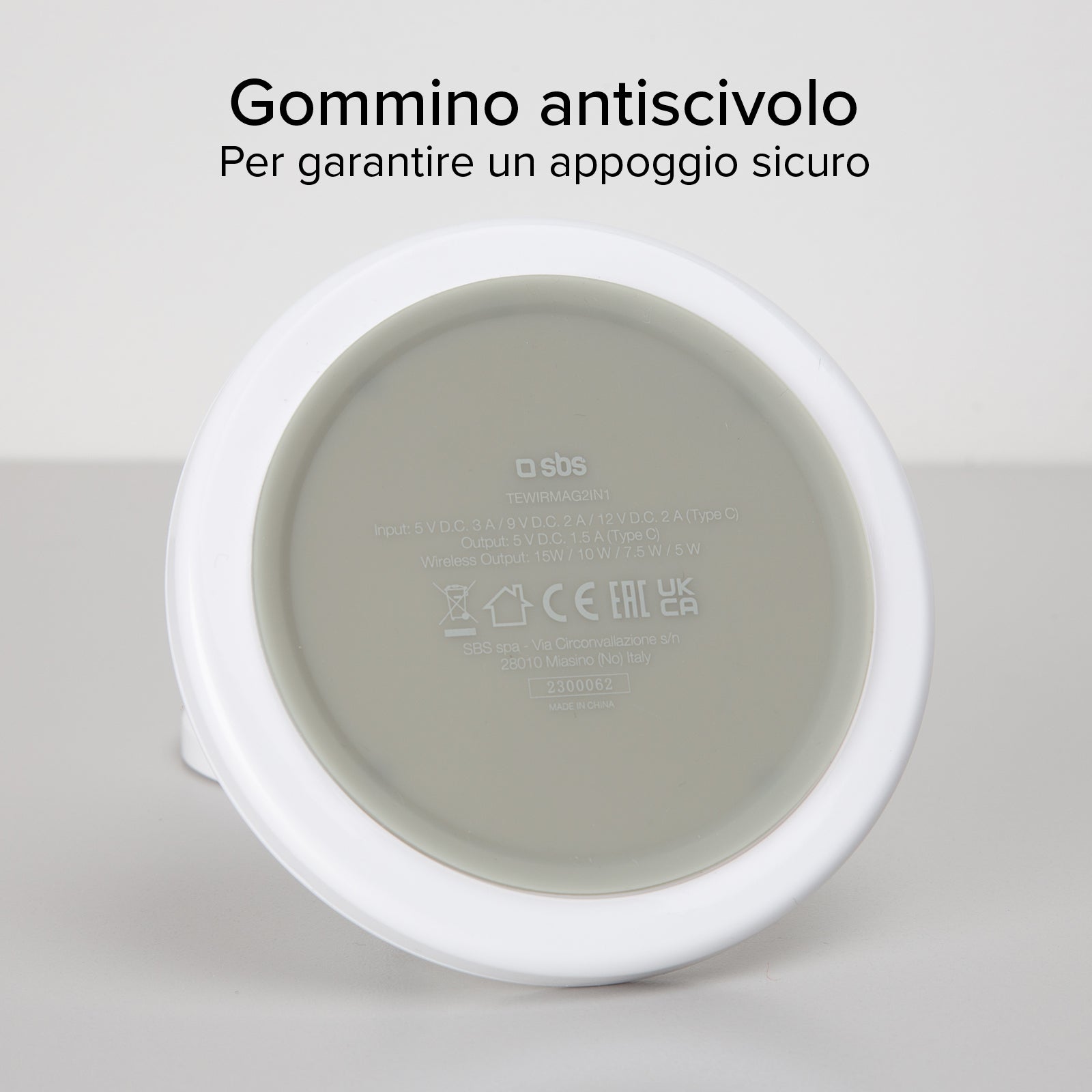 Stazione ricarica wireless 2 in 1 per iPhone, Android, AirPods, auricolari TWS