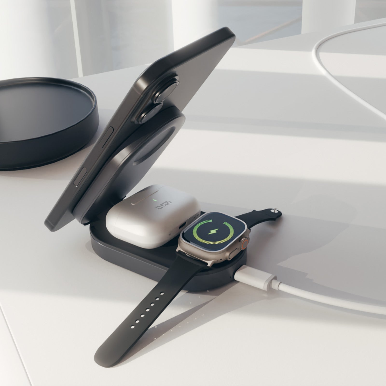 Cargador inalámbrico Power Dock 3 en 1