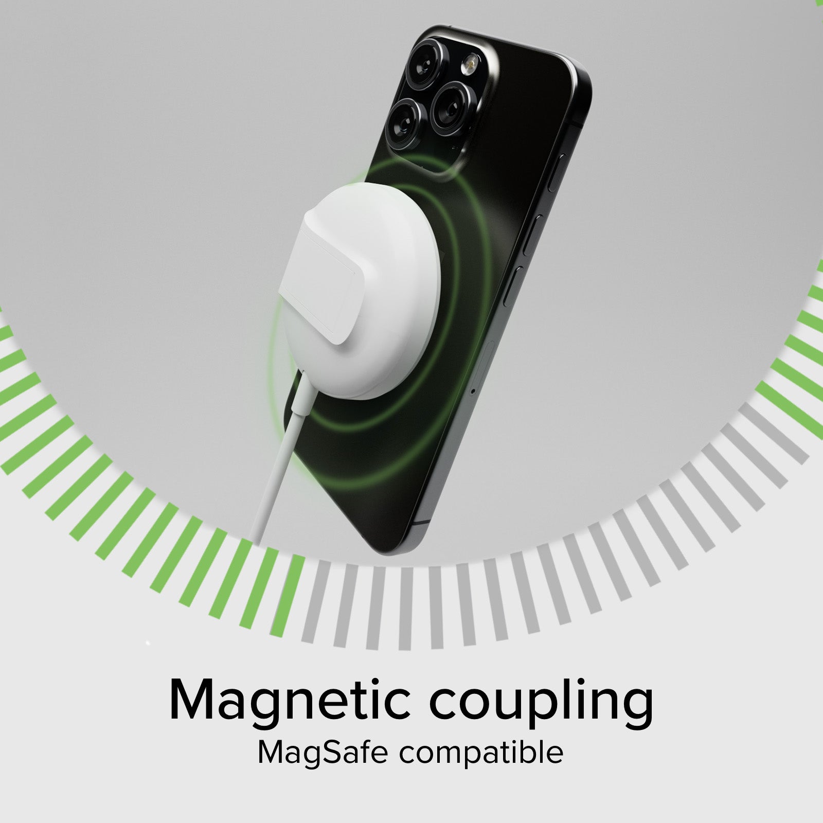 Base de carga inalámbrica MagSafe de 15 W compatible con Qi2 y con función de soporte