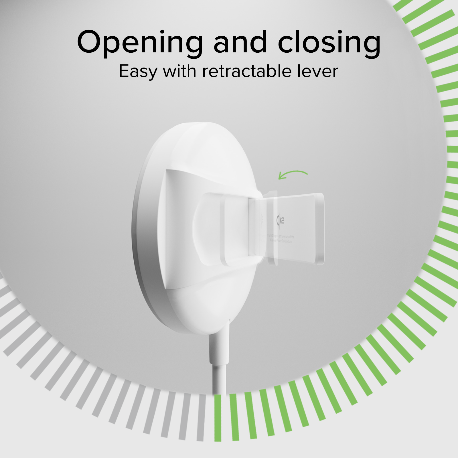 Kabellose Ladestation Qi2, MagSafe-kompatibel mit Standfunktion