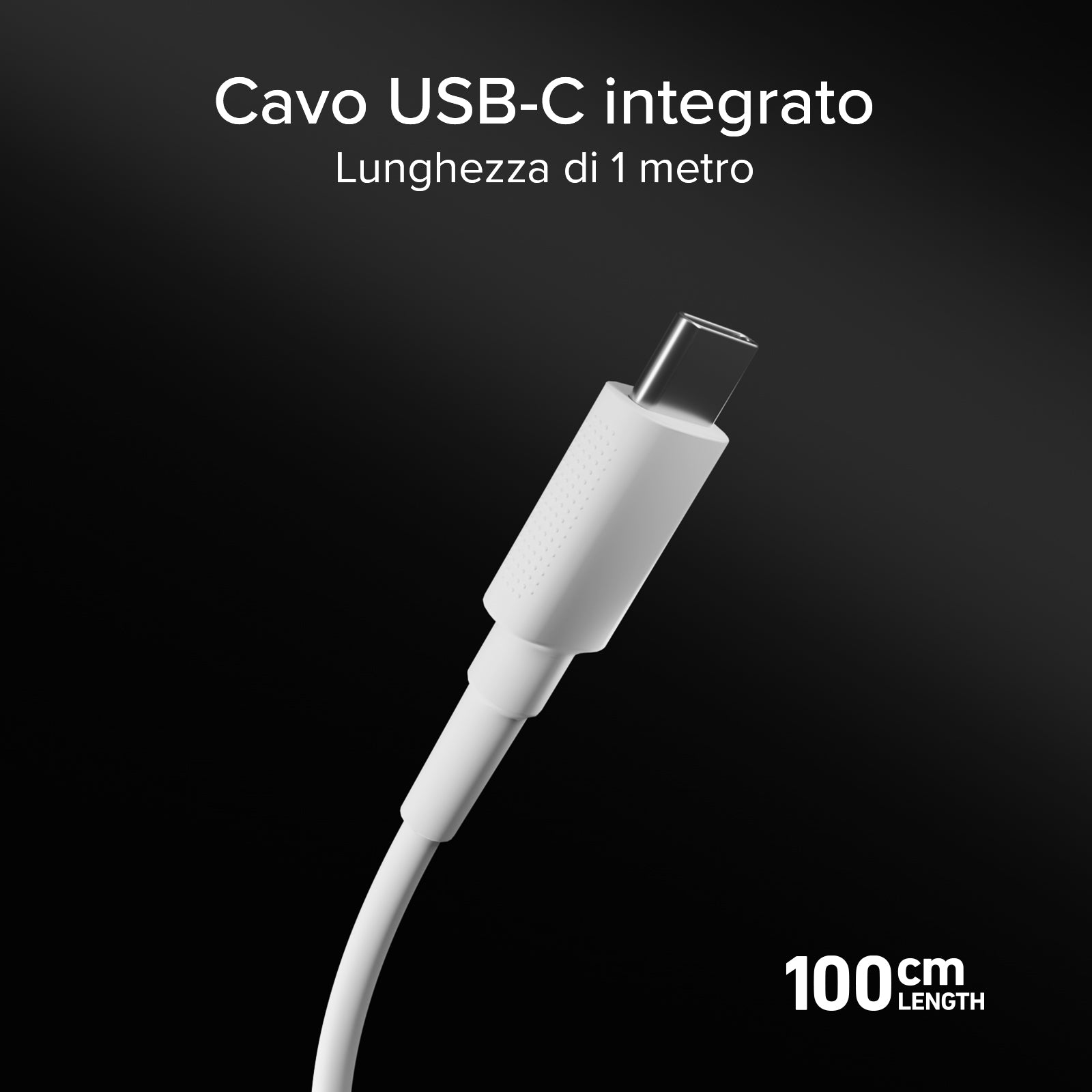 Magnetic Wireless Charger Qi2.2 25W with Integrated USB-C Cable (150 cm)