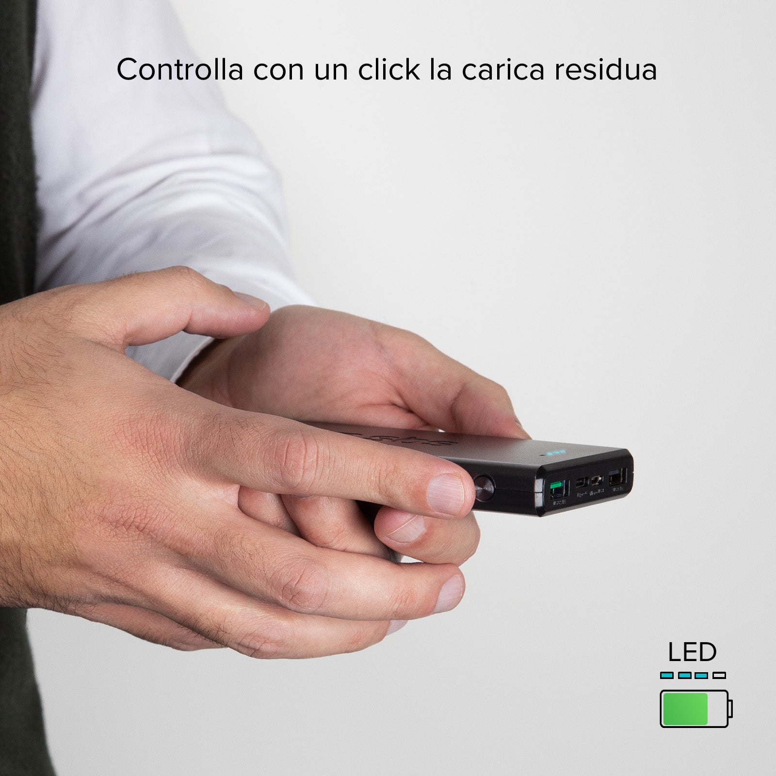 Batería externa de 10 000 mAh con tecnología Power Delivery (PD) de 20 W
