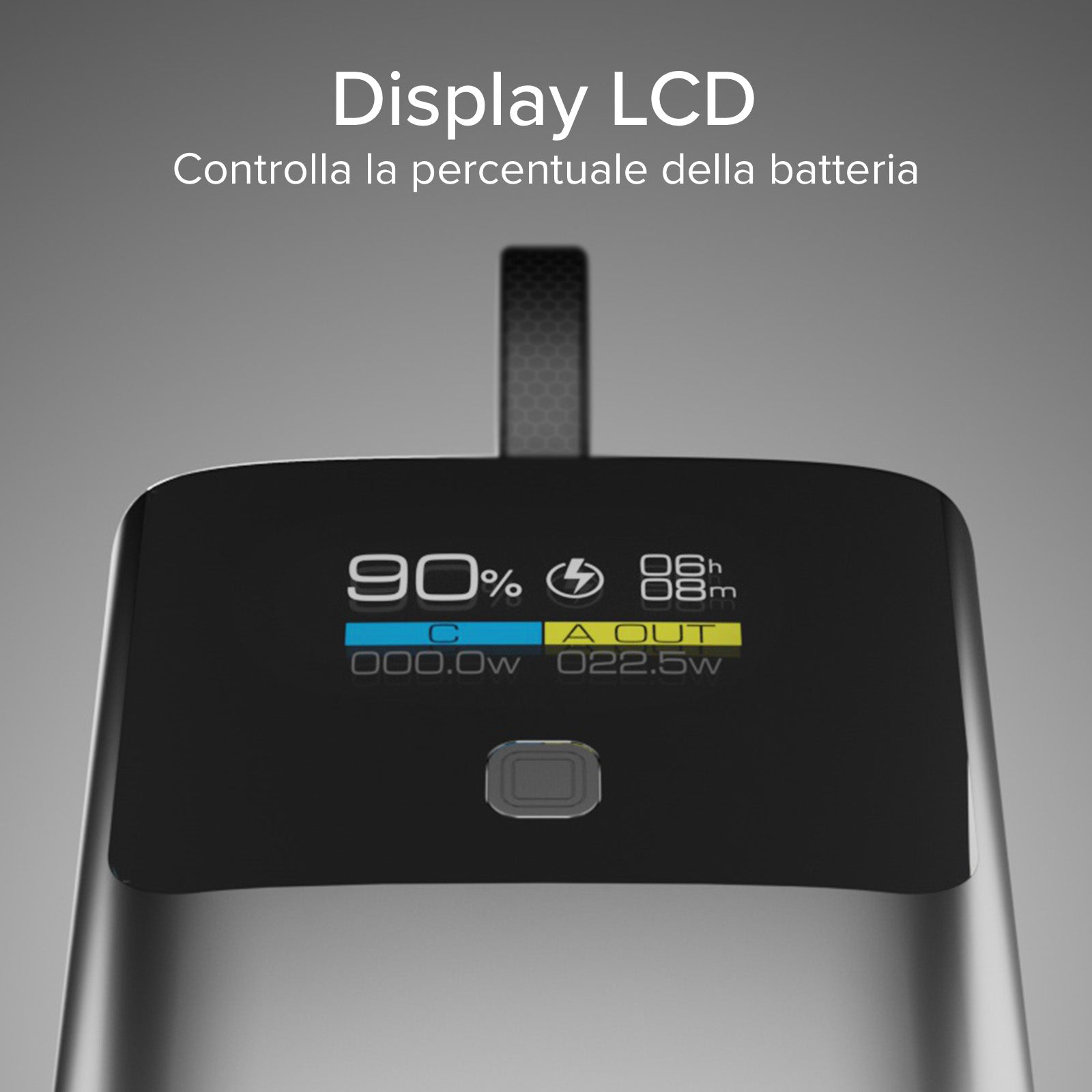 Power Bank 10,000 mAh with LCD PD 20W