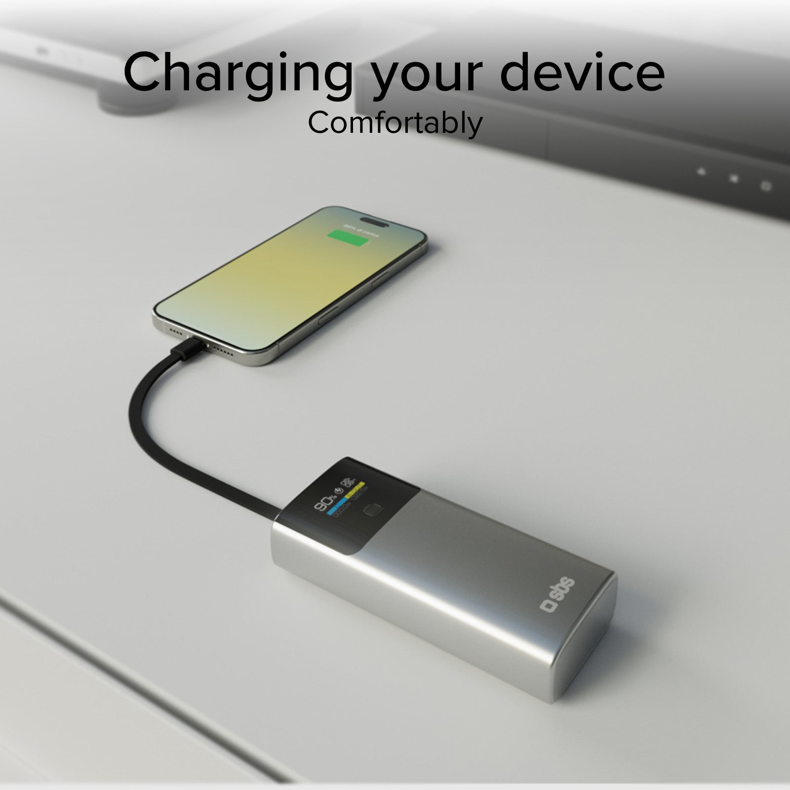Power Bank 10.000 mAh mit LCD PD 20W