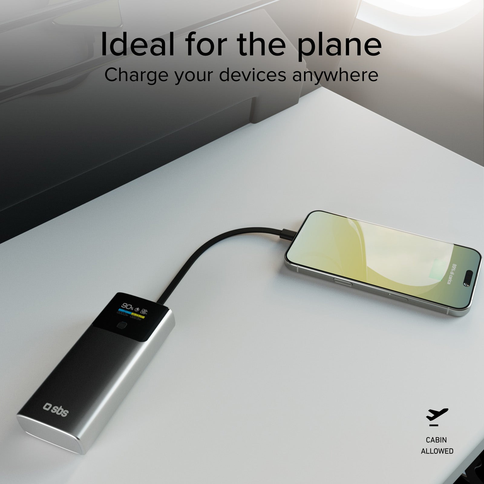 Power Bank 10.000 mAh mit LCD PD 20W