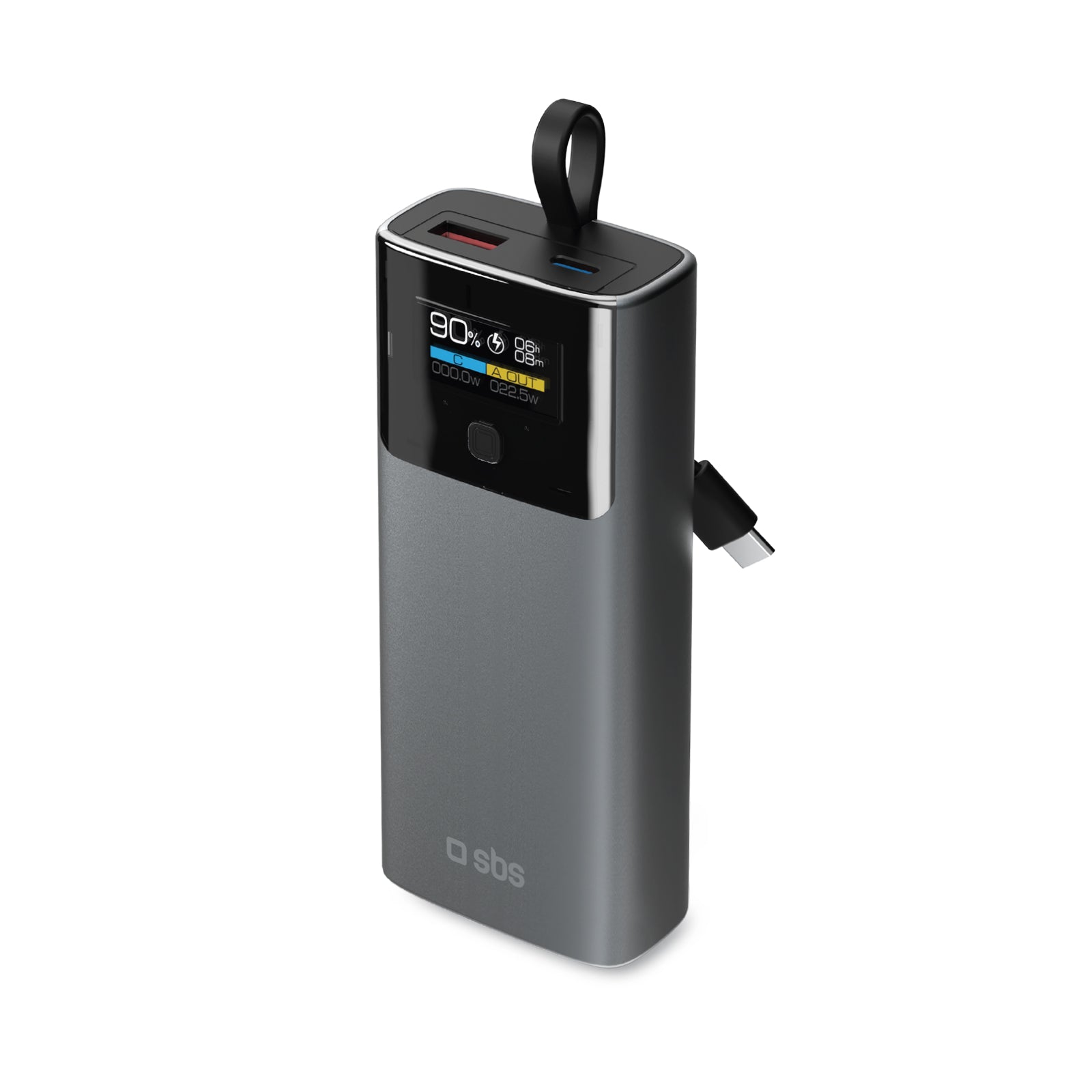 Power Bank 10.000 mAh mit LCD PD 20W