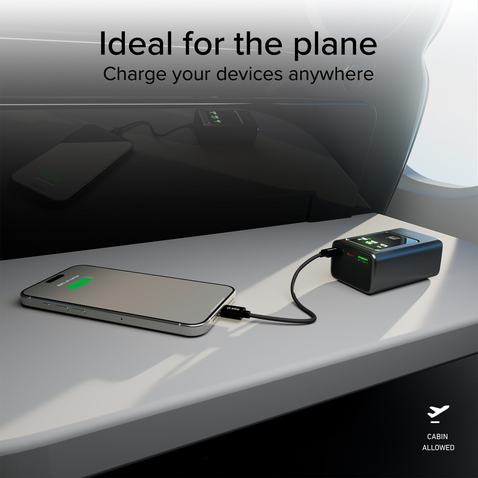 LCD Power Bank 10.000 mAh con PD 35W