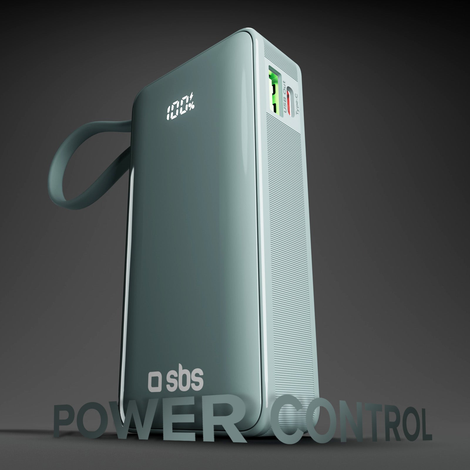 Power bank 10.000 mAh con cable USB-C integrado