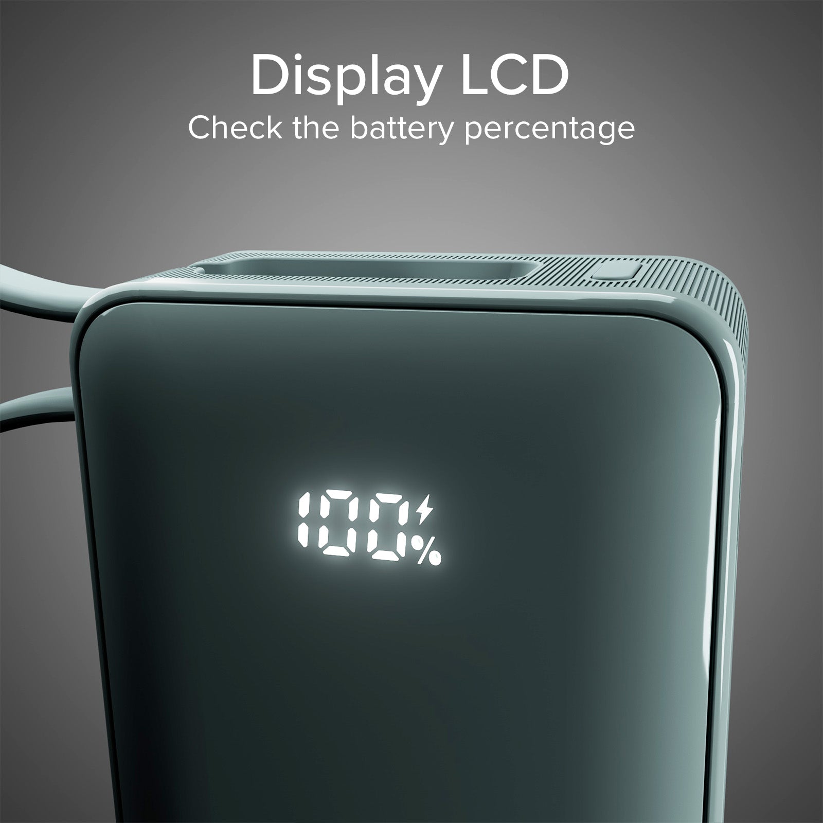 Power bank 10.000 mAh con cavo USB-C integrato