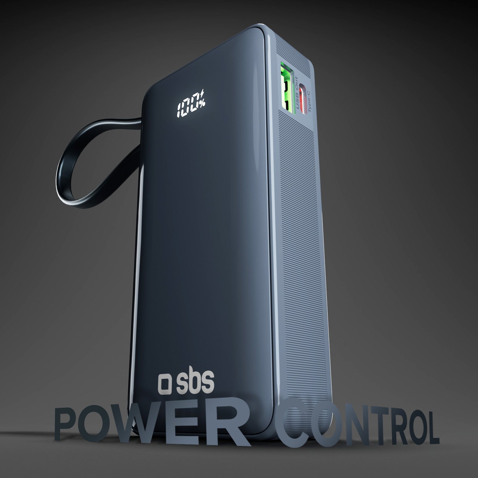 Power bank 10.000 mAh con cable USB-C integrado