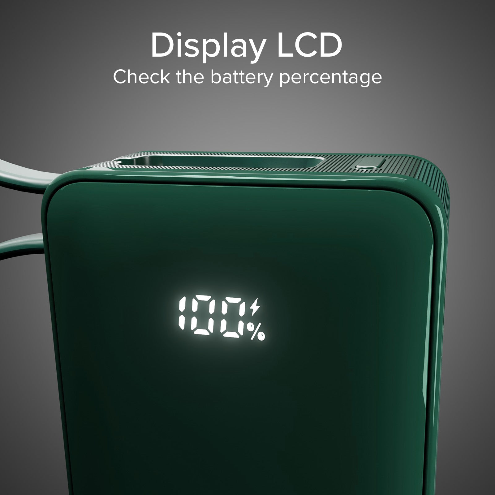 Power bank 10.000 mAh con cavo USB-C integrato