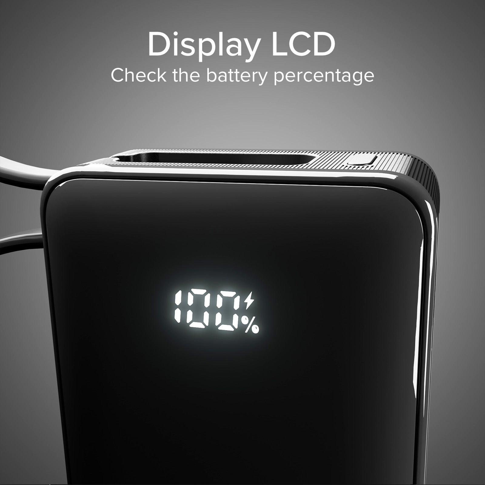 Power bank 10.000 mAh con cable USB-C integrado