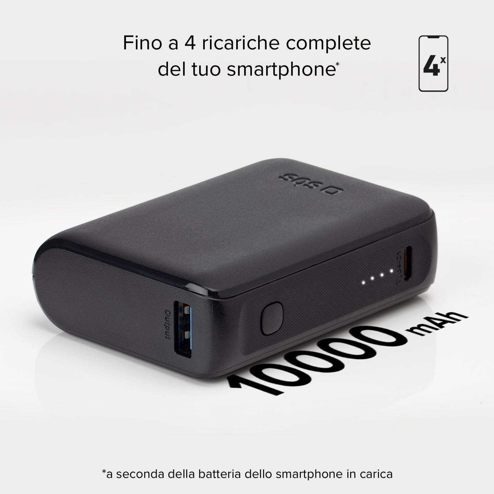 Power bank ultra compatto da 10000 mAh