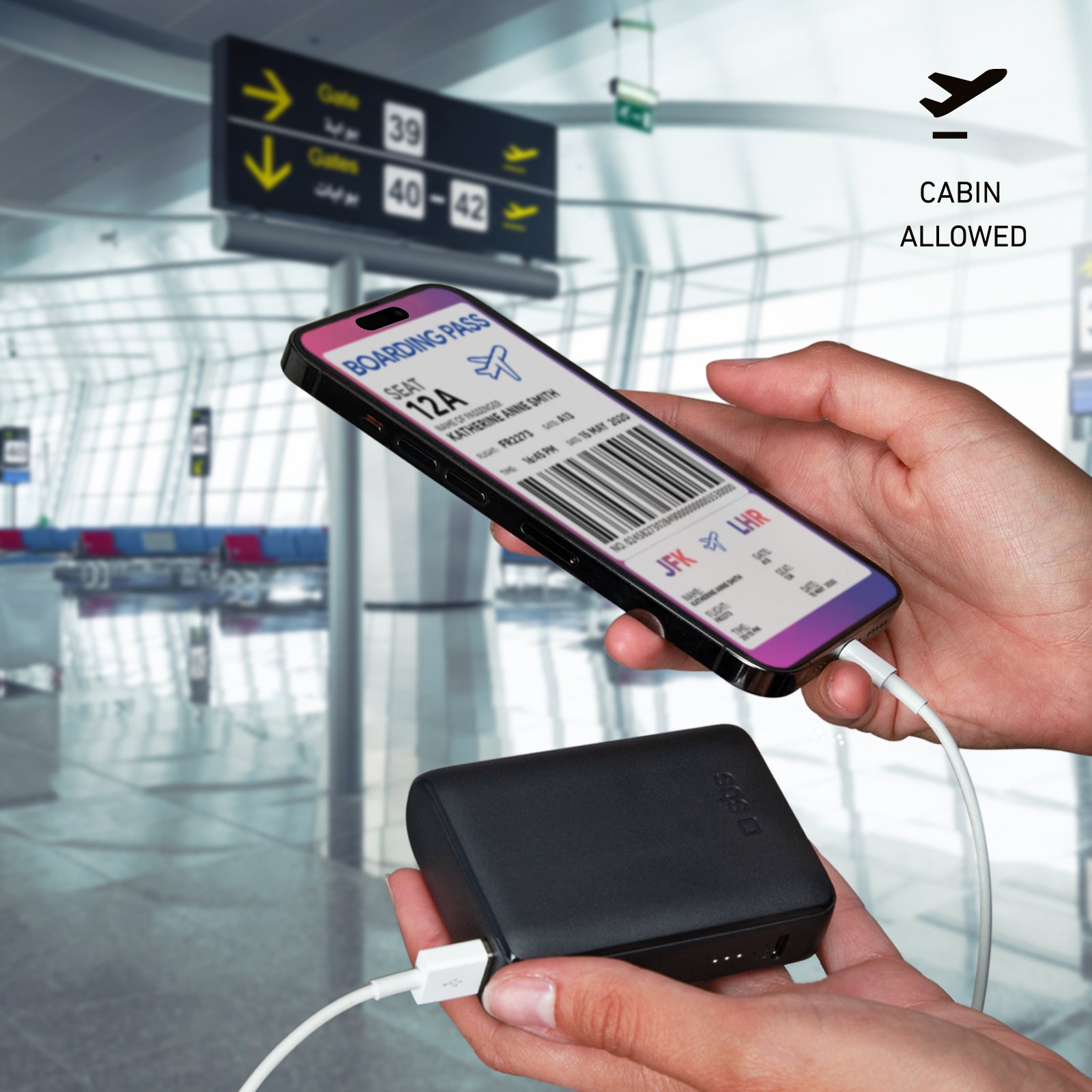 Power bank ultra compatto da 10000 mAh