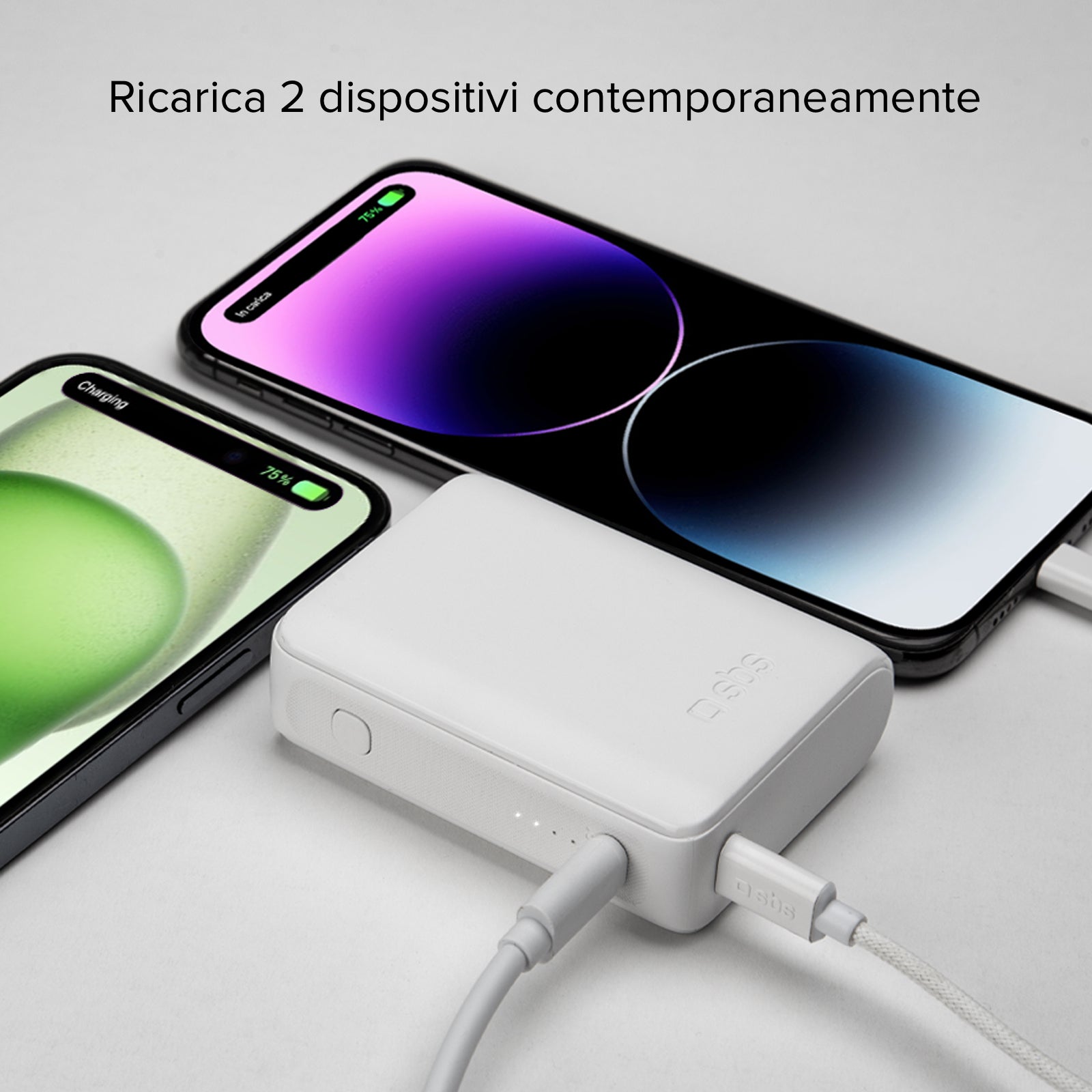 Power bank ultra compatto da 10000 mAh