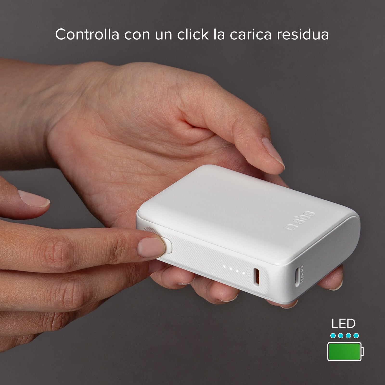 Power bank ultra compatto da 10000 mAh