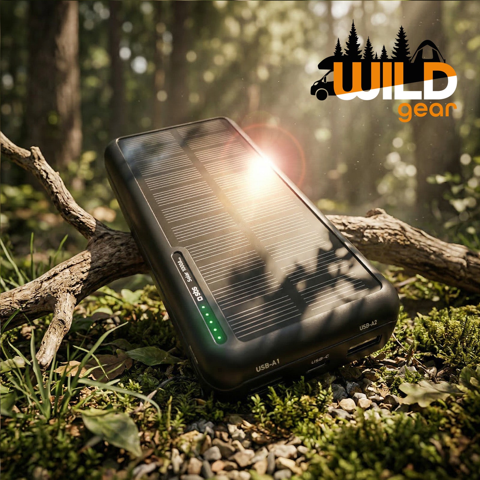 Powerbank solar de 10.000 mAh