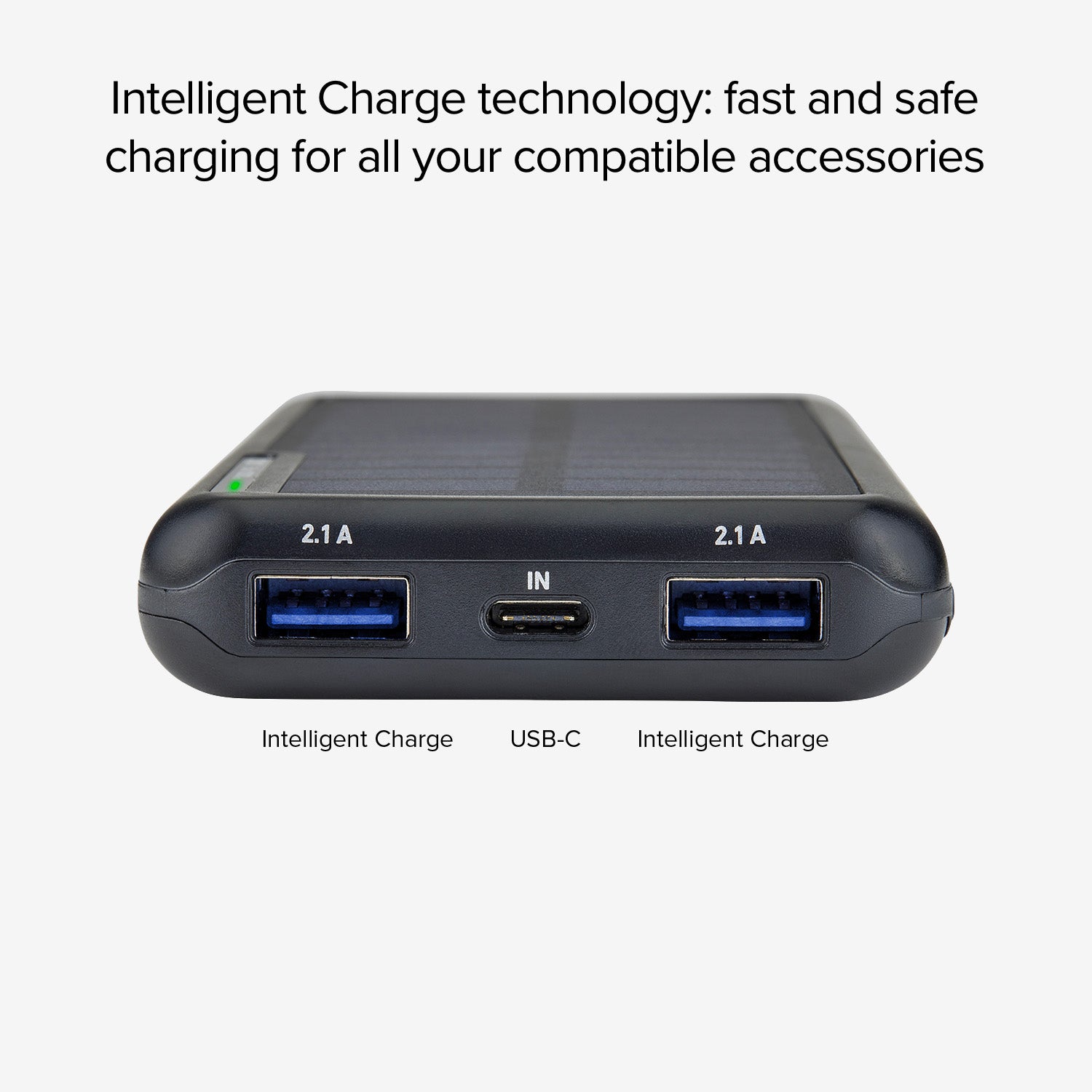 Power bank 10.000 mAh con pannello solare