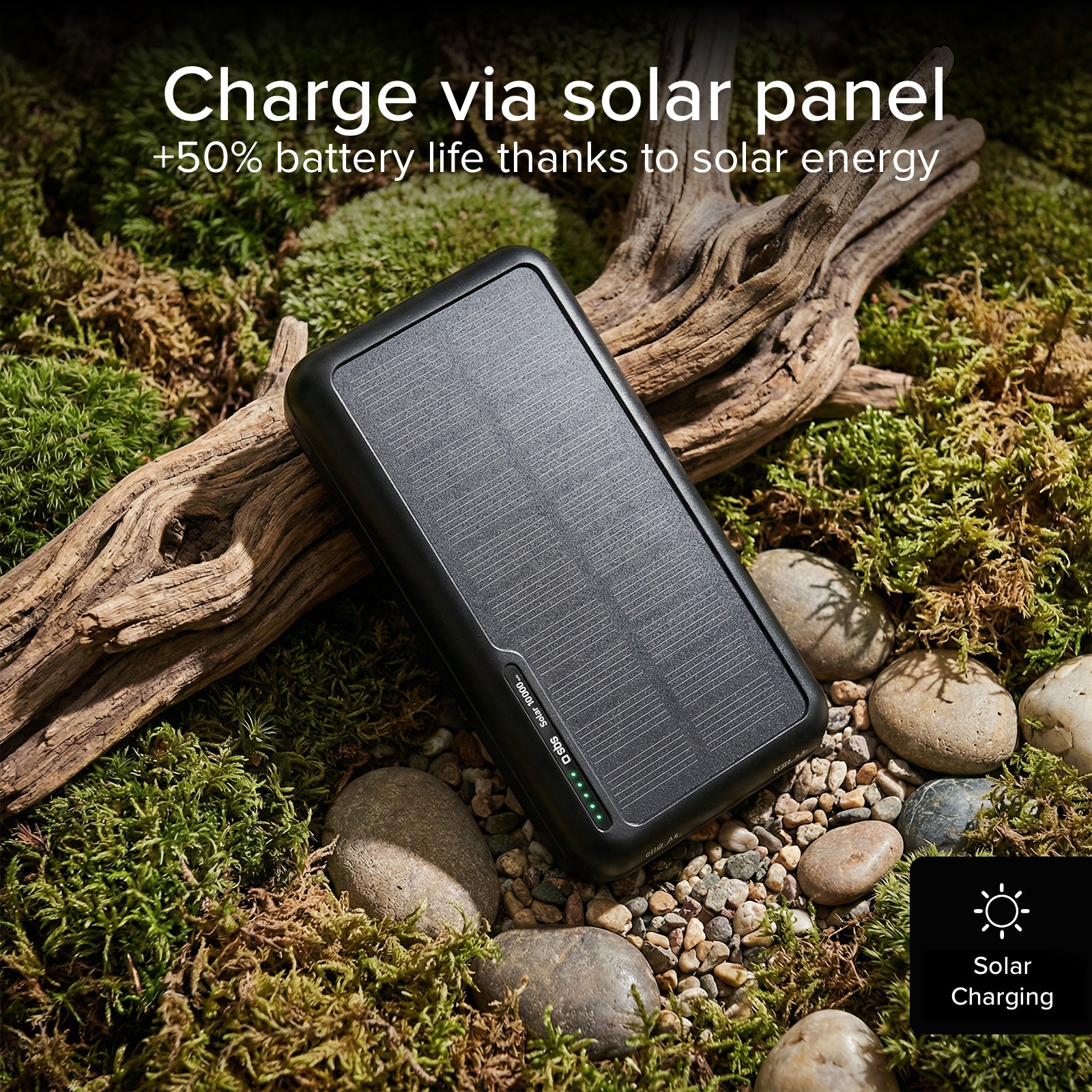 Powerbank solar de 10.000 mAh