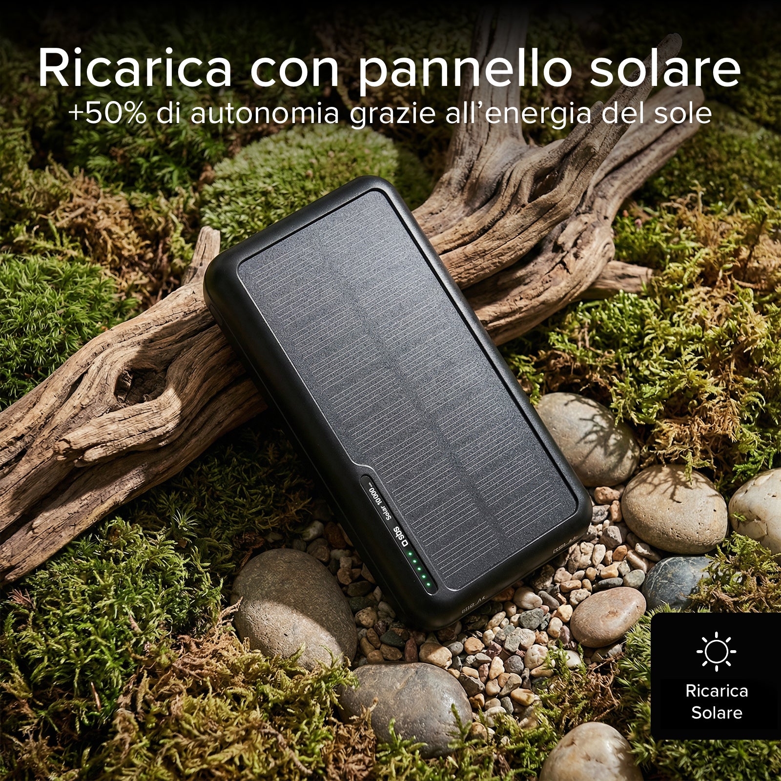 Powerbank solar de 10.000 mAh