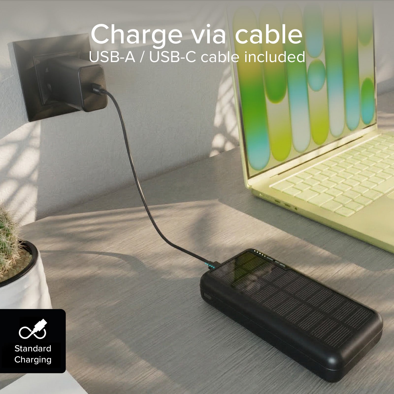 Powerbank solar de 10.000 mAh