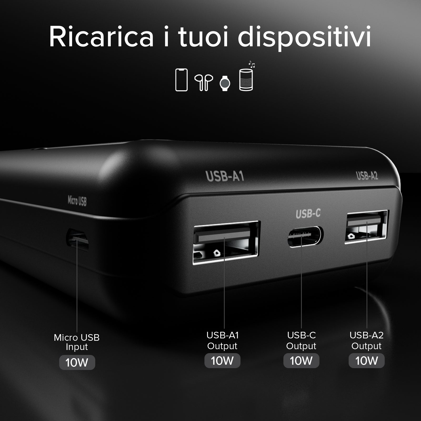 Powerbank solar de 10.000 mAh