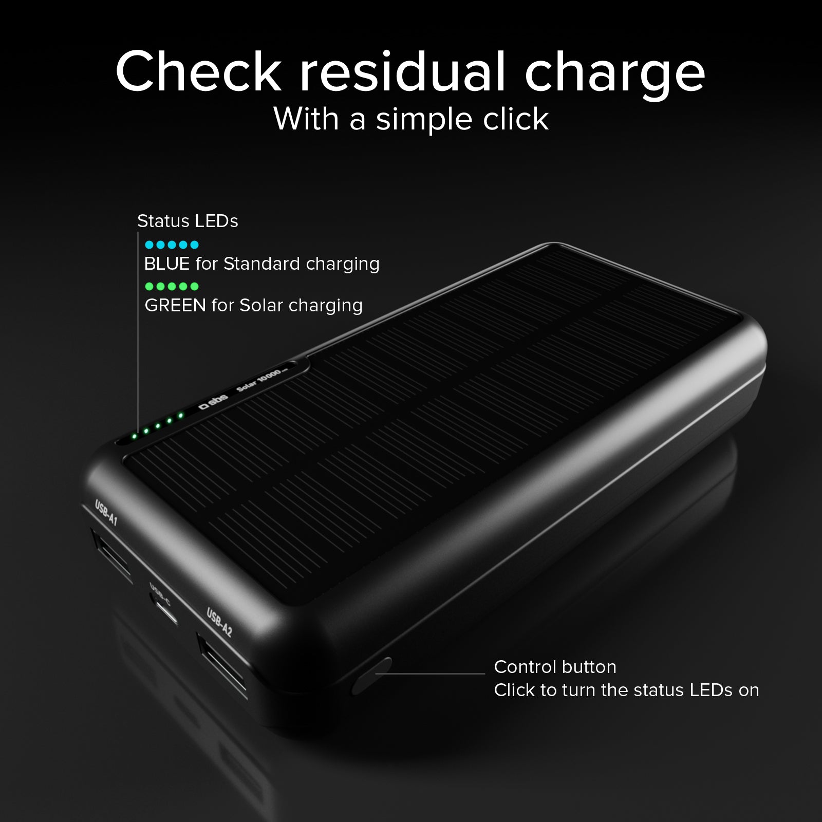 Powerbank solar de 10.000 mAh