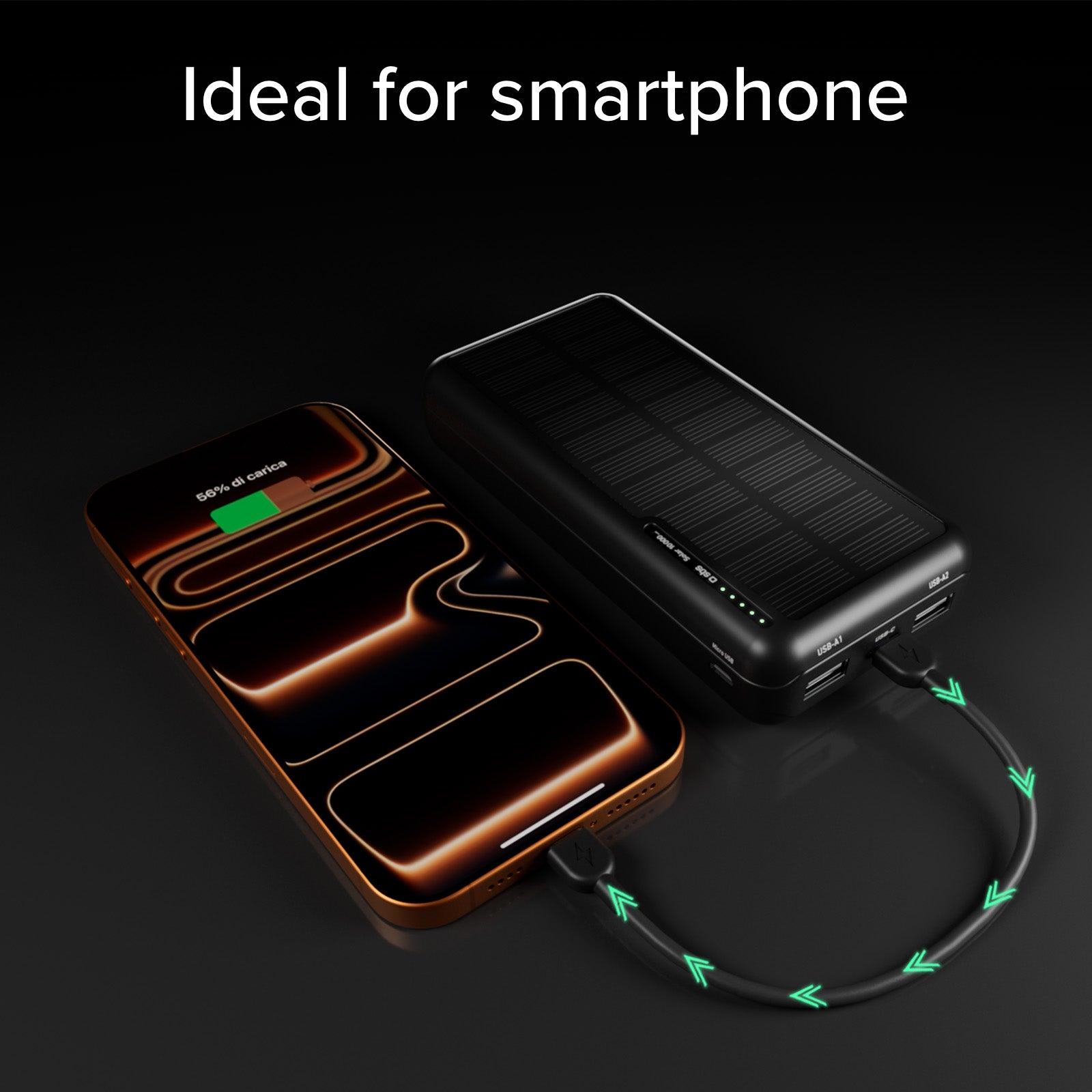 Powerbank solar de 10.000 mAh