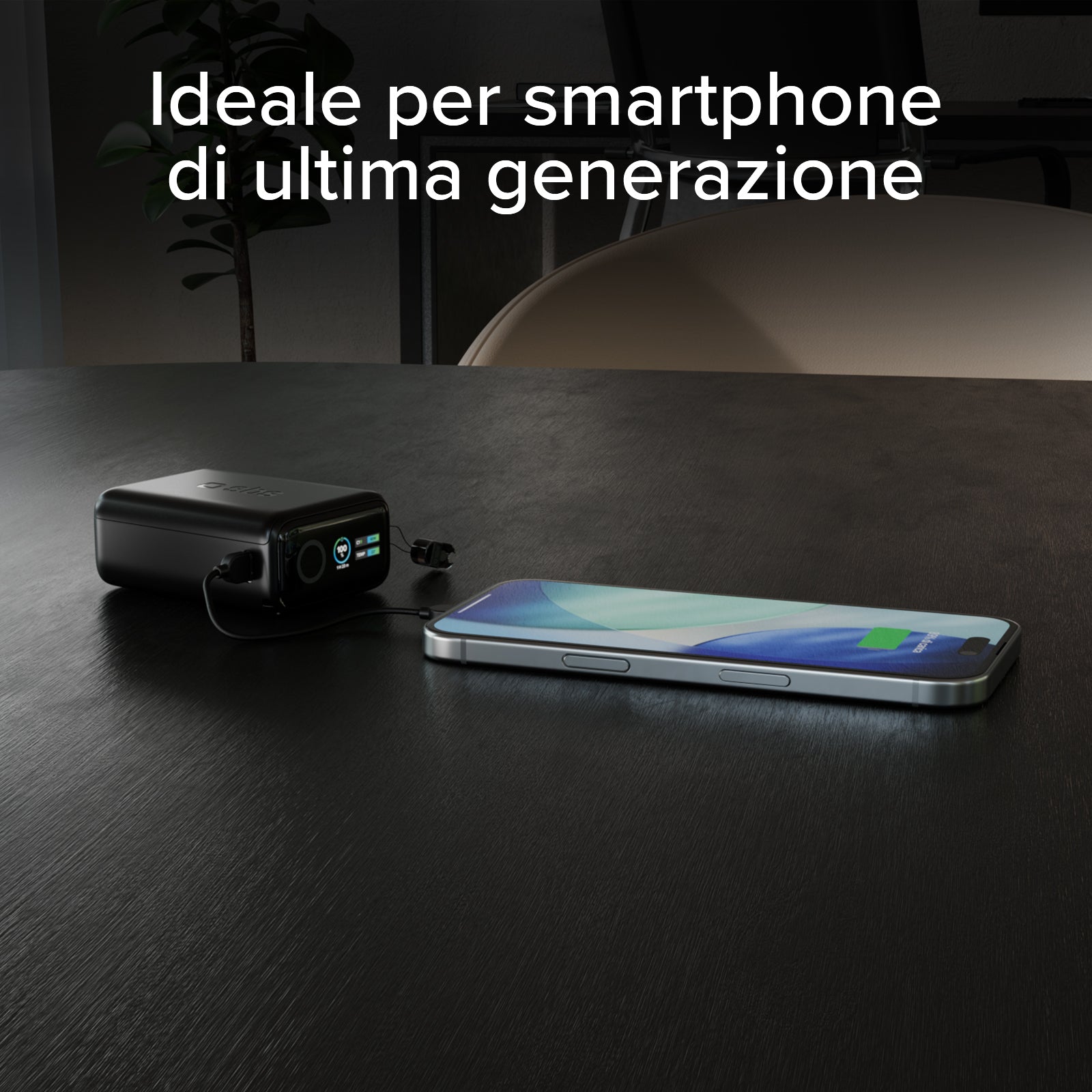 Batería externa 10000 mAh 40 W Power Delivery y AVS, con cable USB-C incluido y pantalla inteligente