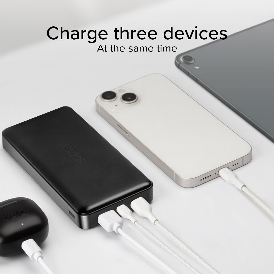 Power bank 20.000 mAh extra slim con porta USB 2.1A Intelligent Charge (IC)