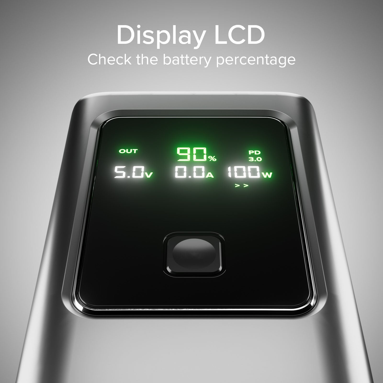 LCD Power Bank 20.000 mAh con PD 100W