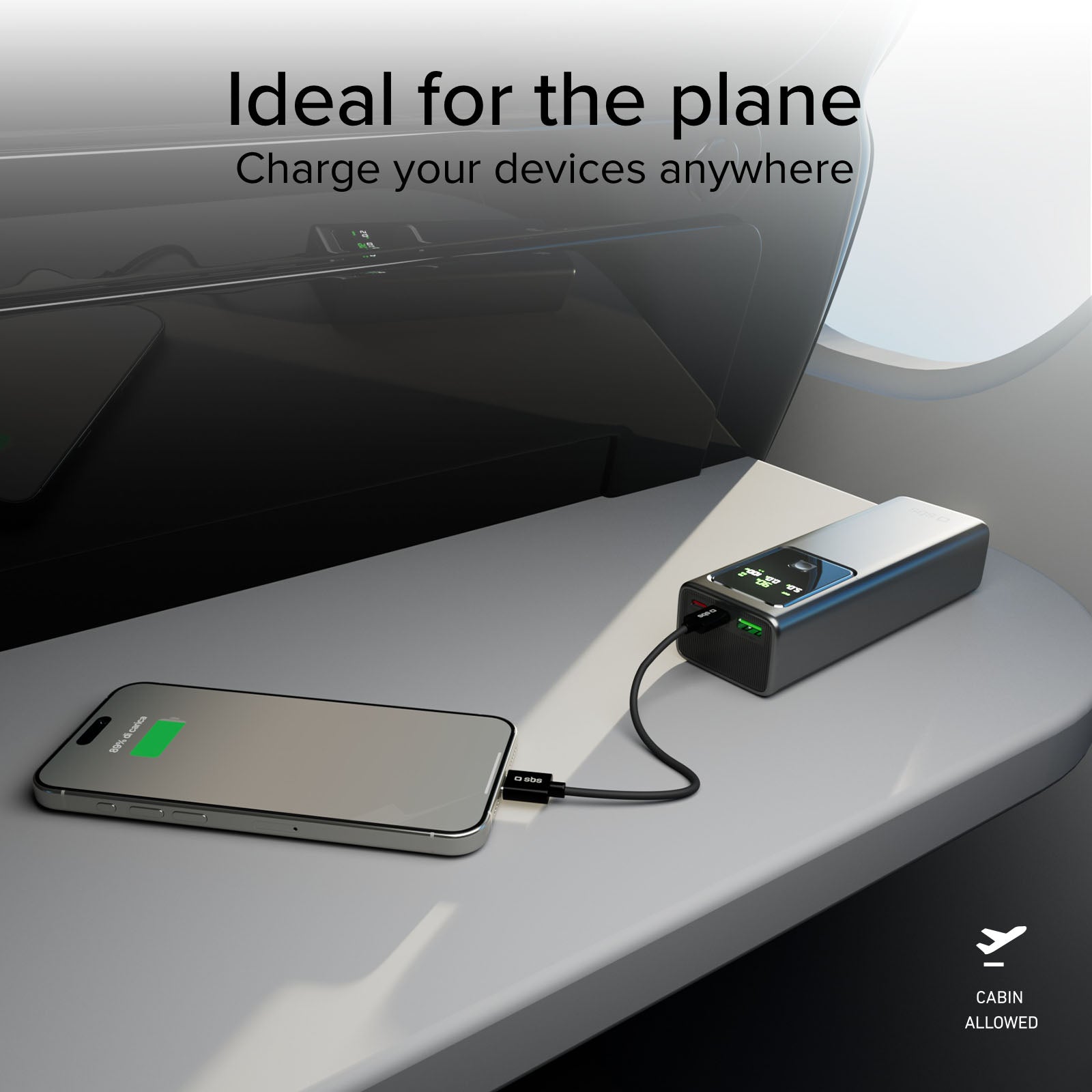 LCD Power Bank 20.000 mAh con PD 100W