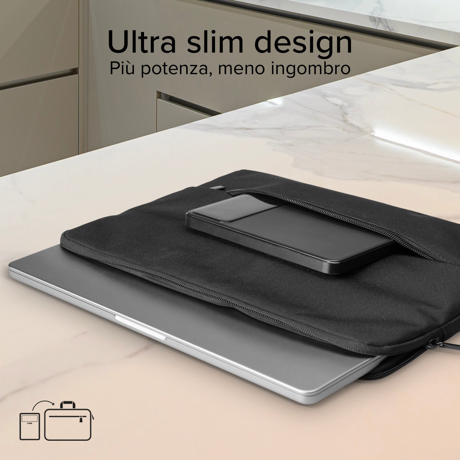 Powerbank da 20.000 mAh ultra slim 100 Watt
