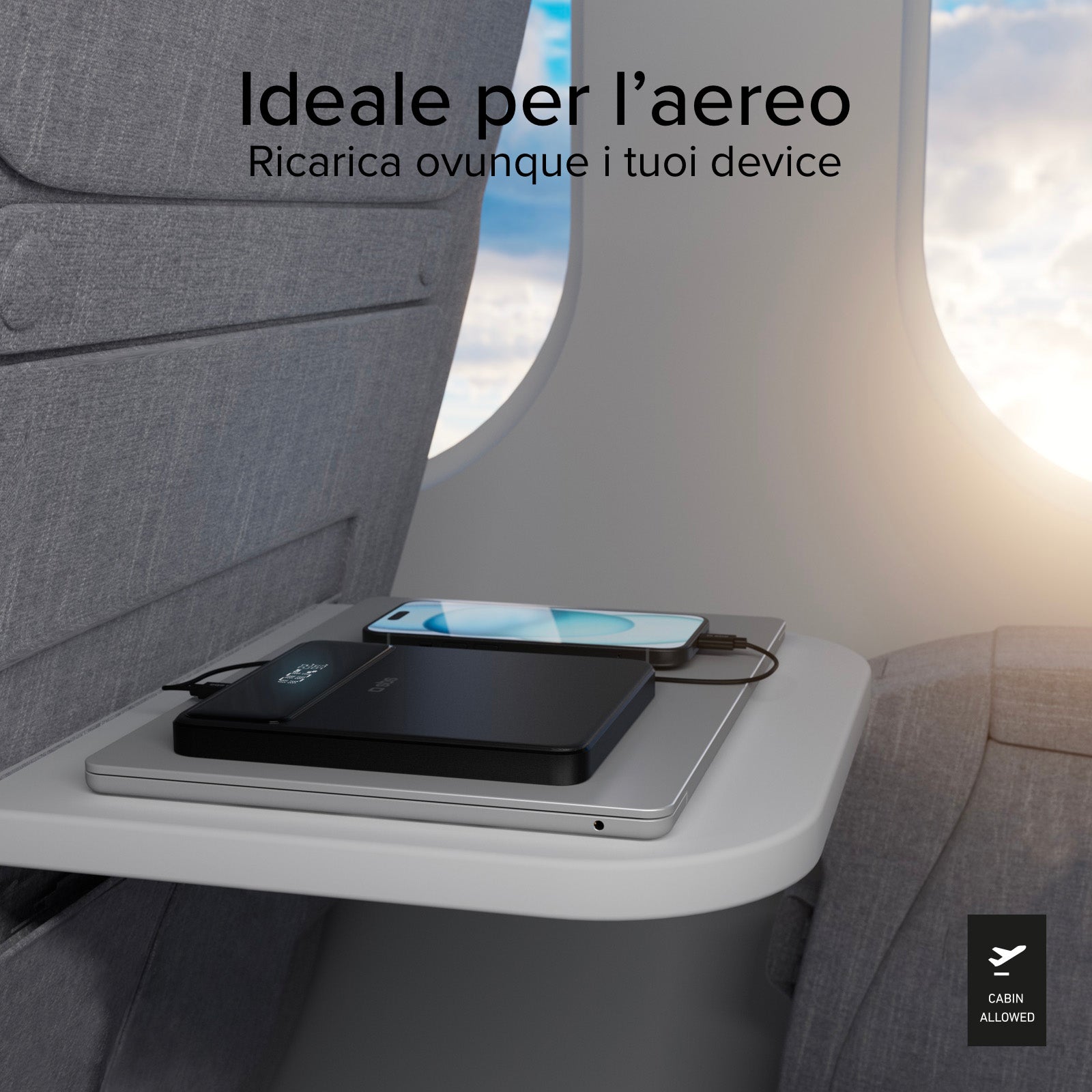 Powerbank da 20.000 mAh ultra slim 100 Watt