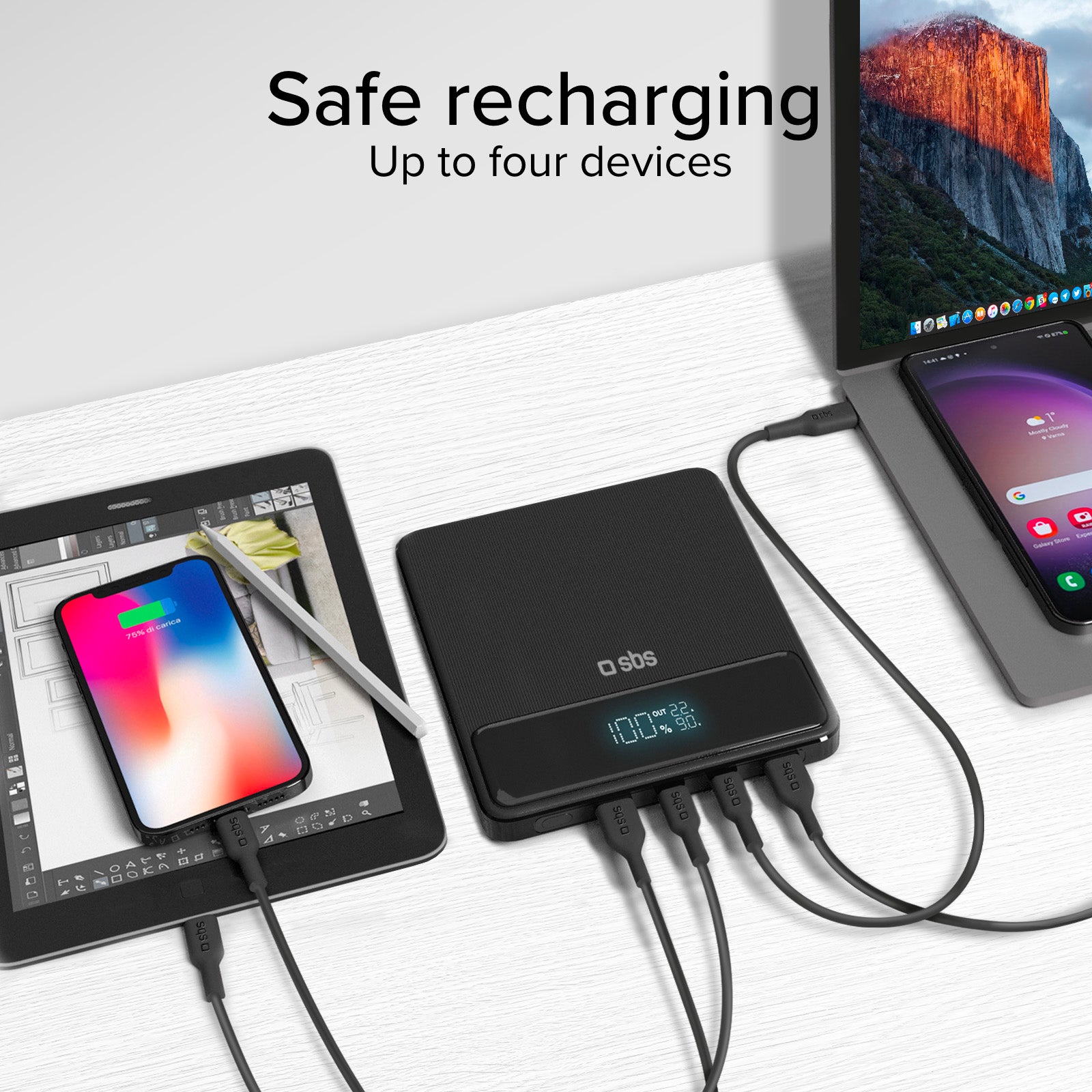 Powerbank da 20.000 mAh ultra slim 100 Watt