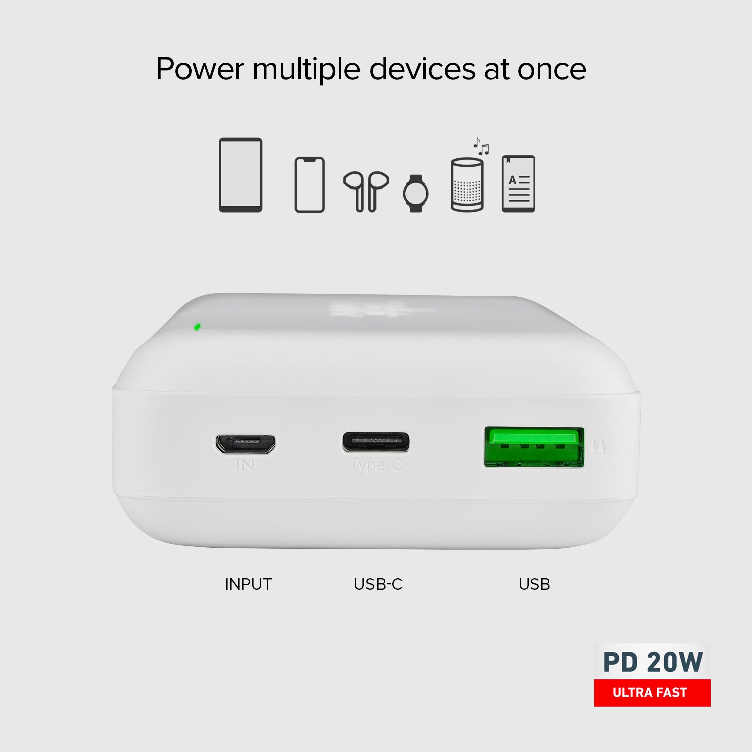 Power bank da 20.000 mAh con Power Delivery 20W
