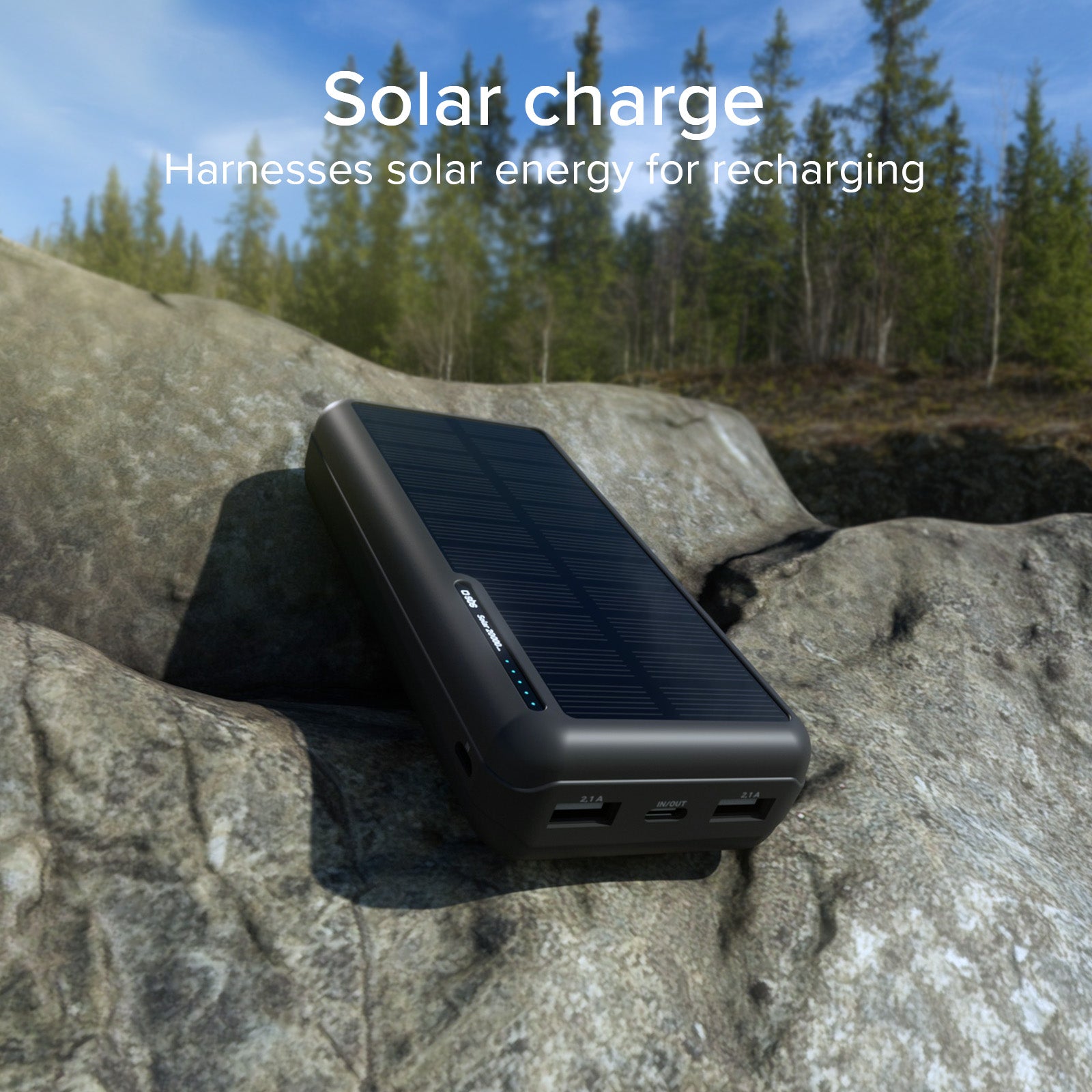 20,000 mAh Solar Power Bank