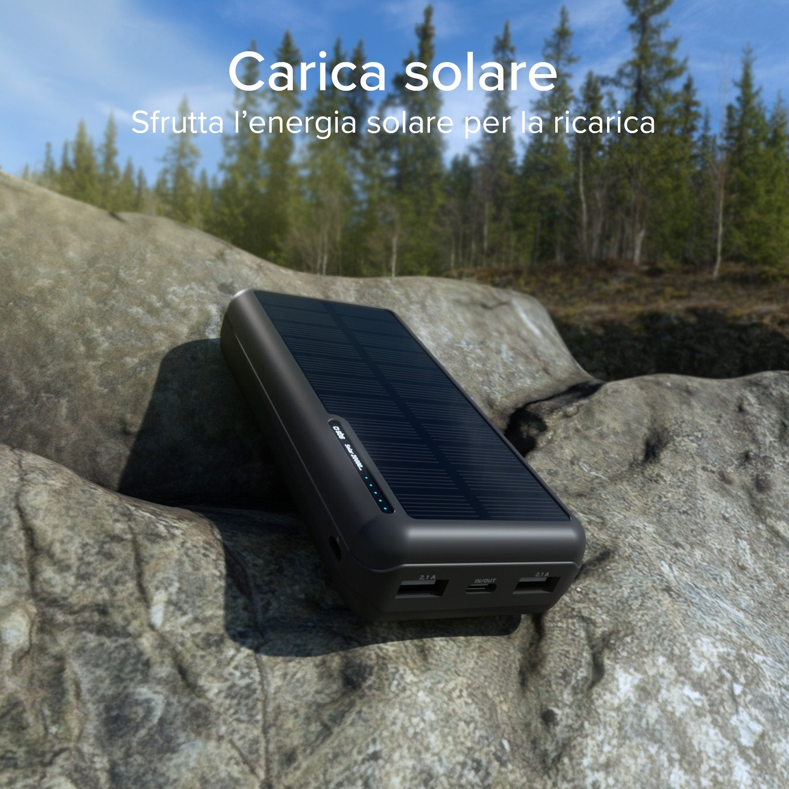 20,000 mAh Solar Power Bank