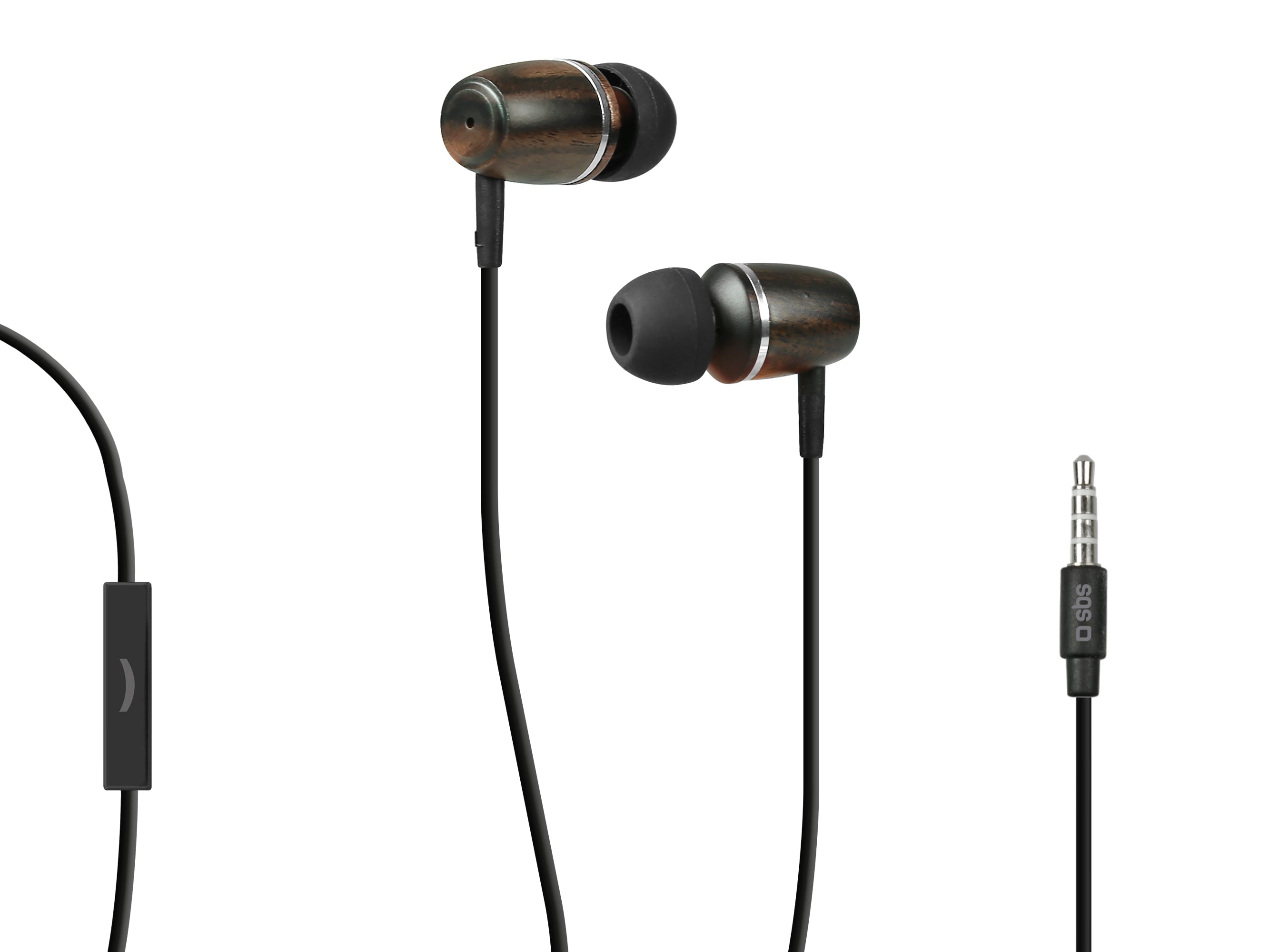 In-ear stereo earset Studio Mix 60, jack 3,5 mm with microphone and answer button