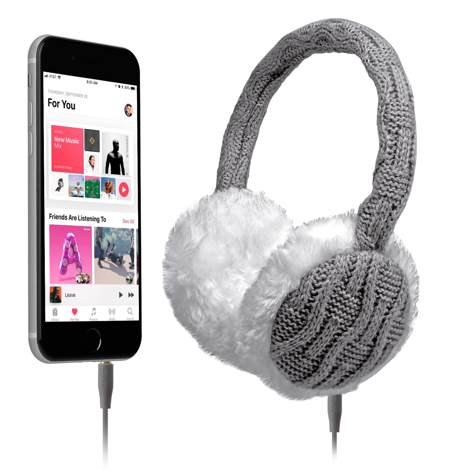 Stereo-Ohrwärmer-Kopfhörer Wool für den Winter