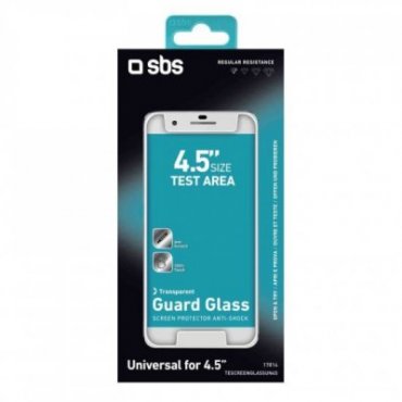 Glass screen protector for Smartphone up to 4,5\"