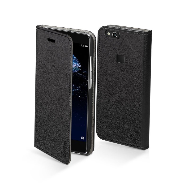 Weinrot 360 Grad Schutzhülle zum klappen Flip Case Book Cover moex Klapphülle für Huawei P10 Lite Hülle klappbar Handyhülle mit Kartenfach Vegan Leder Handytasche