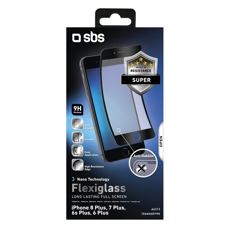 Flexible Glass Full Screen Protector for iPhone 8 Plus/7 Plus/6s Plus/6 Plus