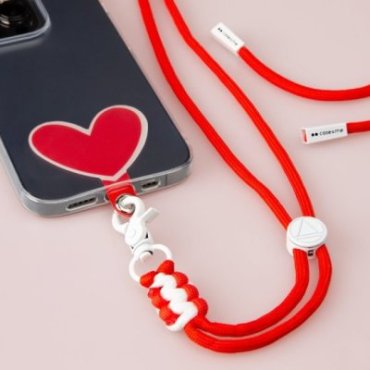 Heart-shaped universal neck strap for smartphones