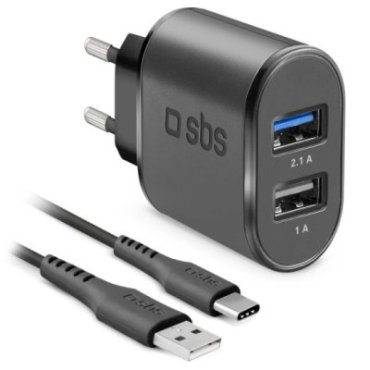 USB-Reiseladeset mit Type-C-Kabel