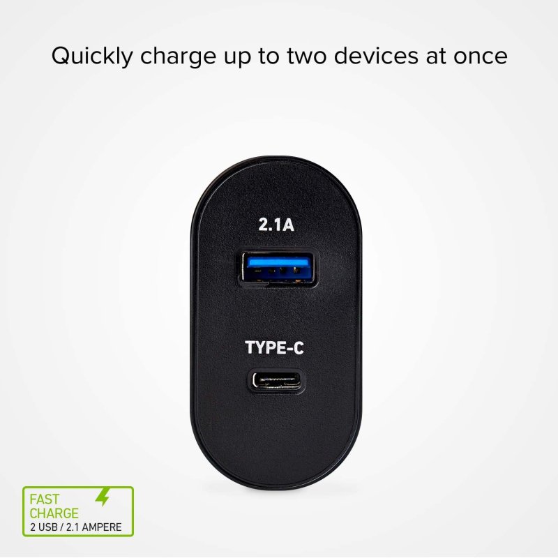 Fast-charging USB - Type-C travel charger