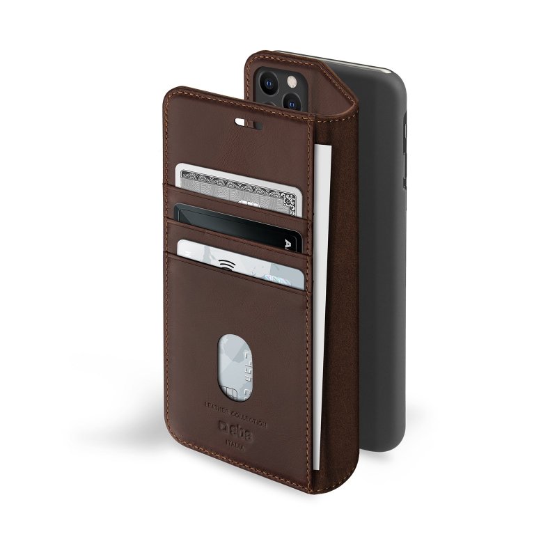 Genuine leather book case for iPhone 11 Pro