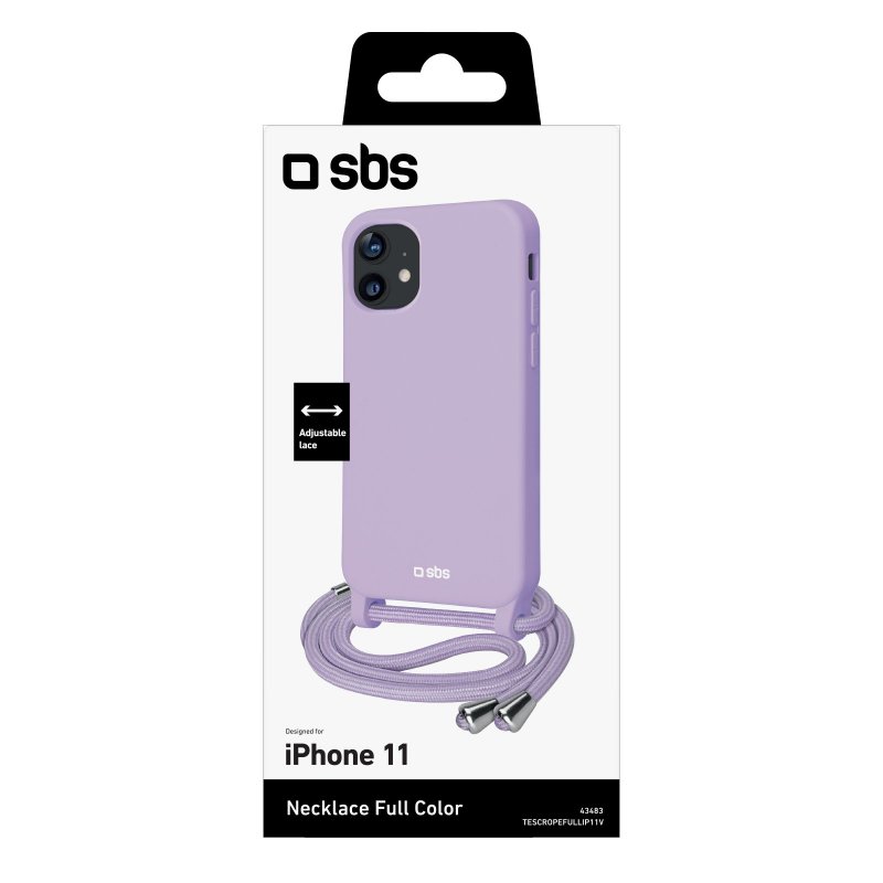 Colourful cover with neck strap for iPhone 11