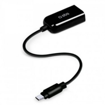 Cable otg con adaptador USB para smartphone y tablet
